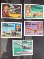 Zentralafrika 1977 Satz Geschichte der Luftfahrt geschnitten