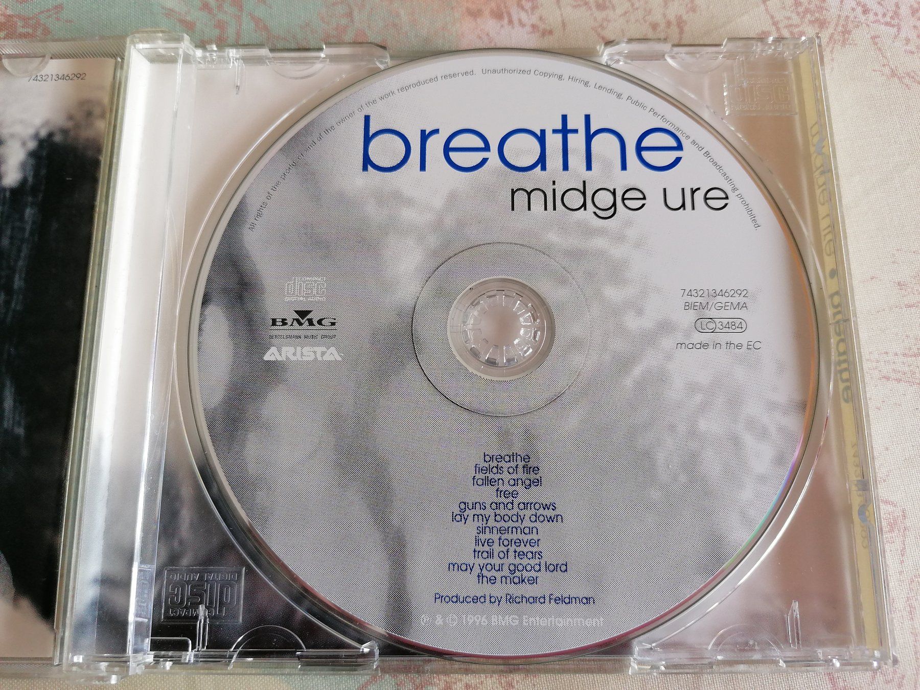 CD: MIDGE URE - BREATHE 1996 – Usato da Ermenswil venduto da easyric 1
