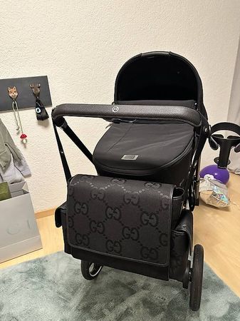 Gucci Jumbo GG Black Wickeltasche