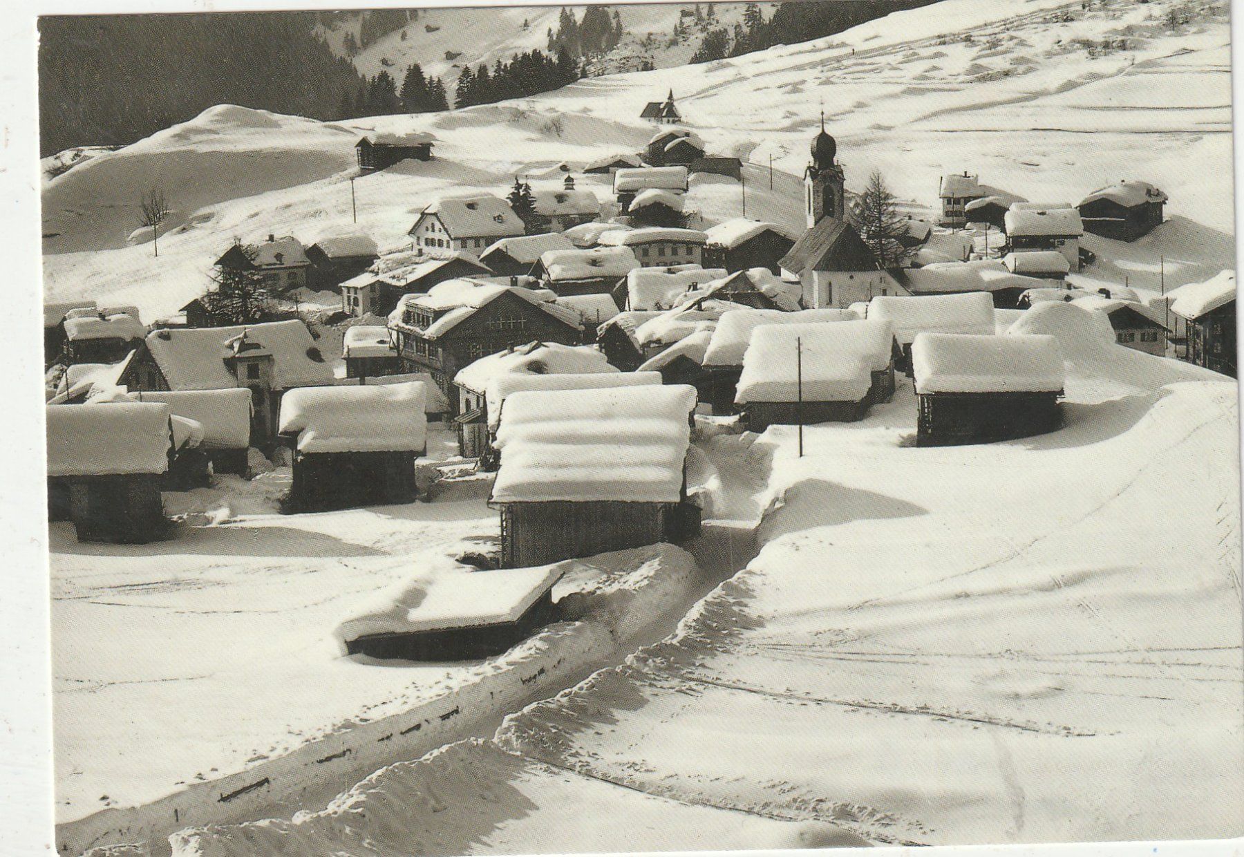 Cartoline postali: Breil - Brigels damals – Usato da Lumbrein venduto da made02