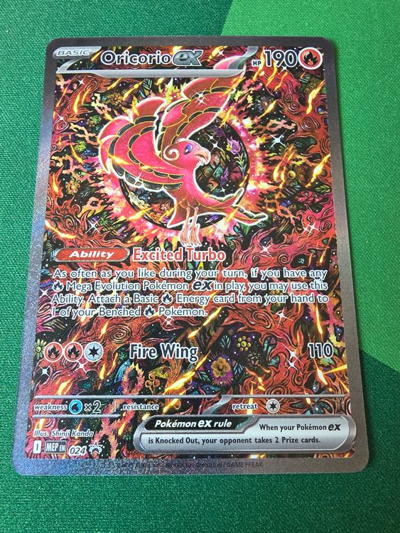 Pokemon Oricorio EX Promo MEP 024 Englisch (Neu (gemäss Beschreibung ...