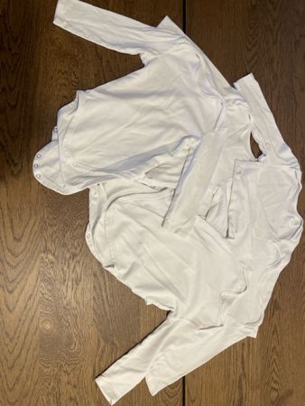 C&A Bodys weiss Langarm Grösse 98 5 Stk