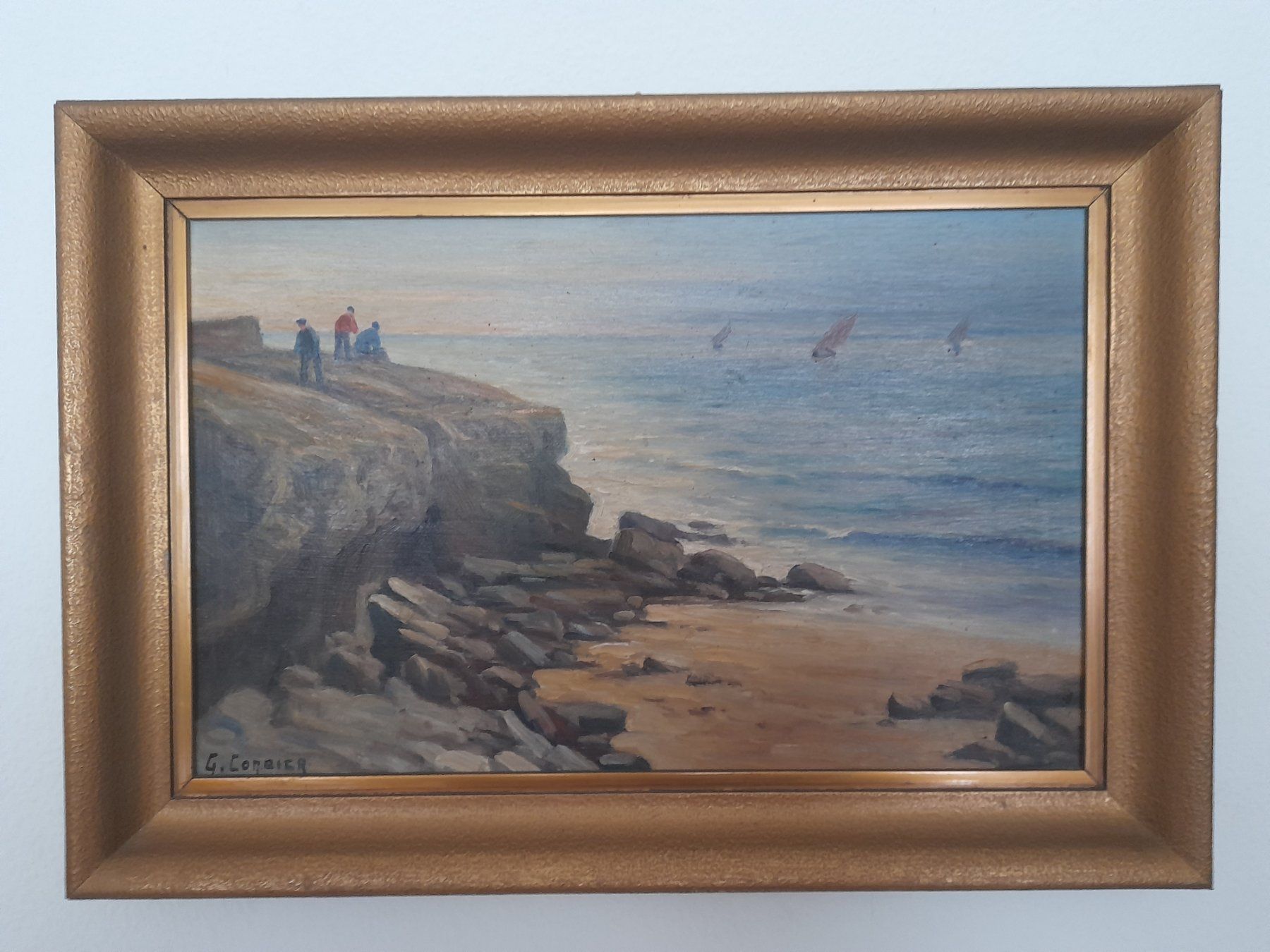 Dipinti: Ölgemälde Atlantikküste ca. 1930er – Usato da Zollikon venduto da TimeIsMoney 3