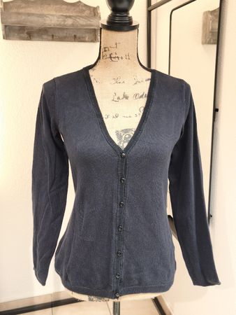 Damen Strickjacke schwarz Grösse S Baumwollmix