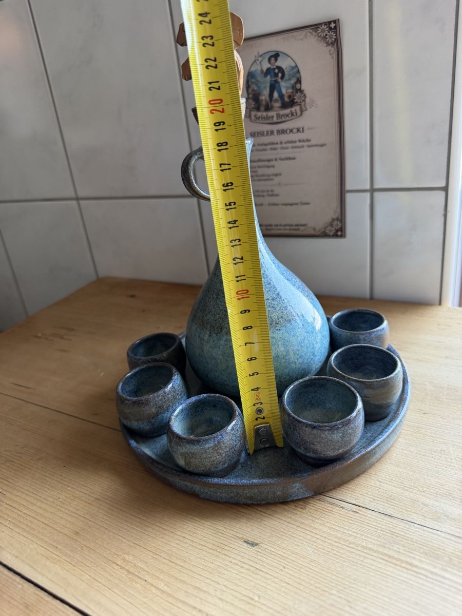 Caraffe: Set Likörkaraffe mit 6 Schnapsgläsern und Eichhörnchen – Usato da Plasselb venduto da SeislerBrocki 3