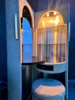 Coiffeuse cylindrique Space Age « Moumoute »,  L. Massoni