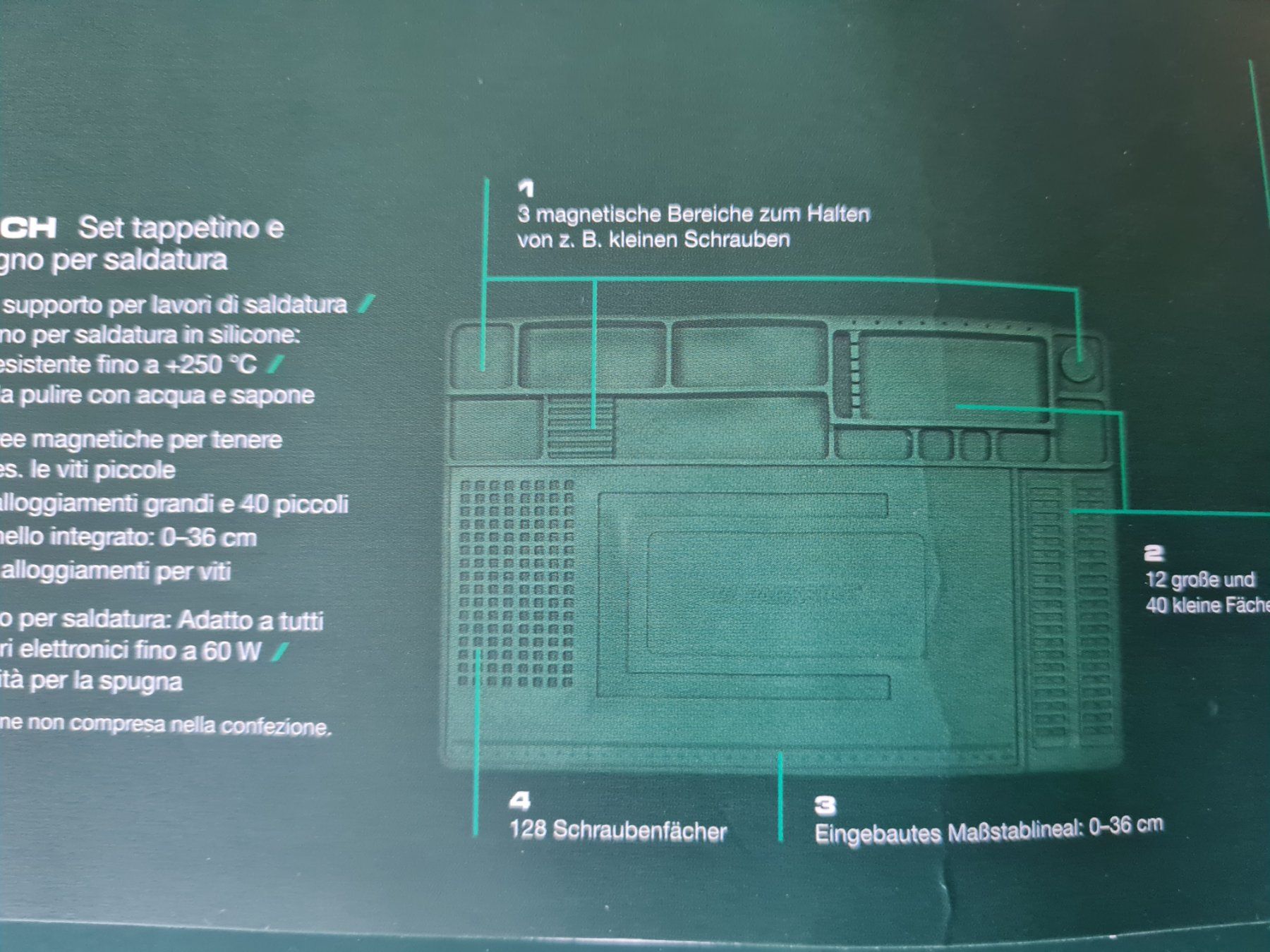 Parkside Tutti gli attrezzi: Lötmatte mit Ablageständer Fabrikneu – Nuovo e nell'imballaggio originale da Horw venduto da Arta20000 5