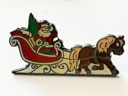 1 Pin Santaclaus mit Kutschenschlitten