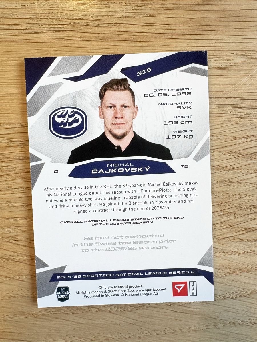 Sportzoo Carte collezionabili: Sportzoo Base Card HC Ambri-Piotta – Nuovo (secondo la descrizione) da Pfäffikon ZH venduto da Hogersepp87 1