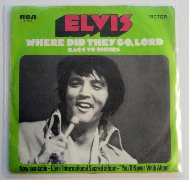 Si Elvis Presley Where Did They Go Lord Rca Selten Kaufen Auf Ricardo