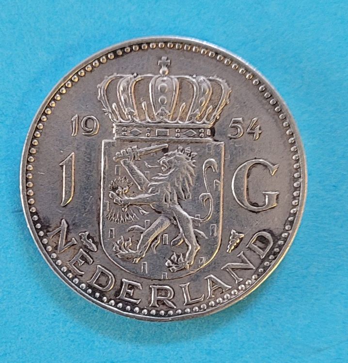 Niederlande 1 Gulden 1954 - Silber Sehr Schöne Erhaltung | Kaufen Auf ...