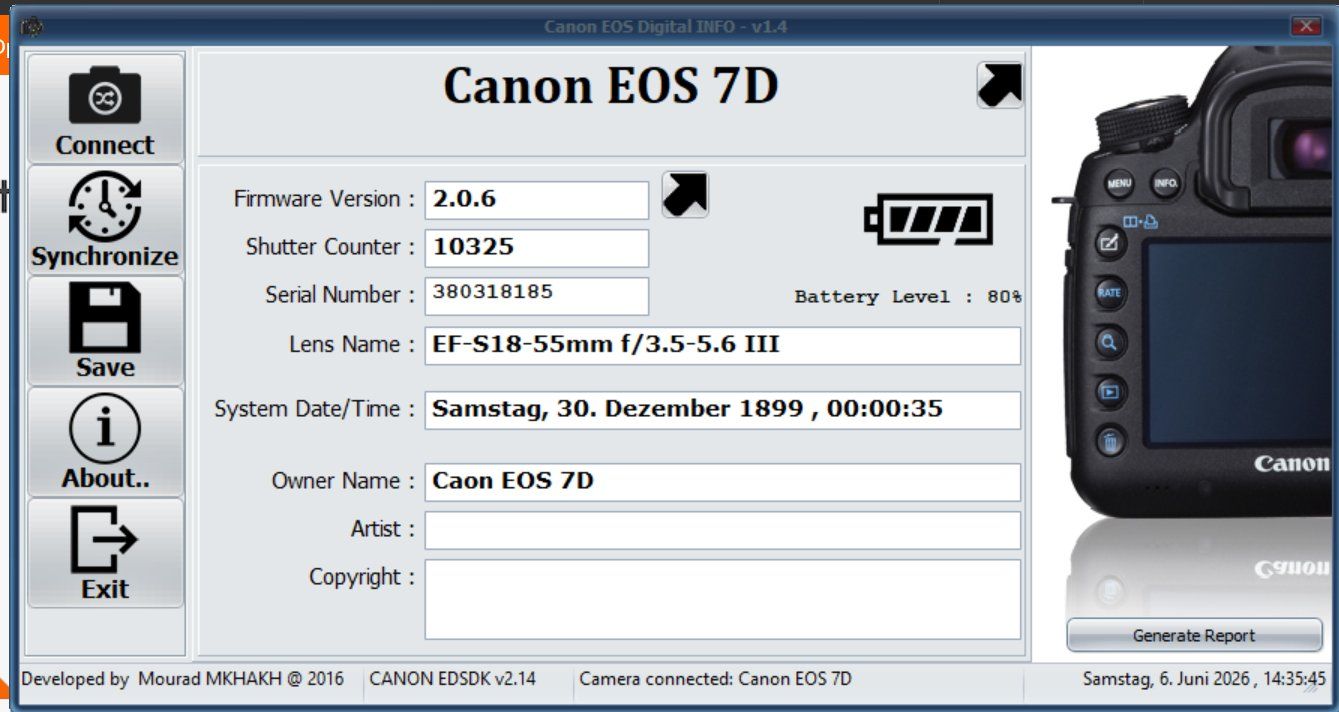 Canon Appareil photo: Canon EOS 7D mit Standard Objektiv EF-S 18 - 55 – D'occasion à Bözberg par Linuxon