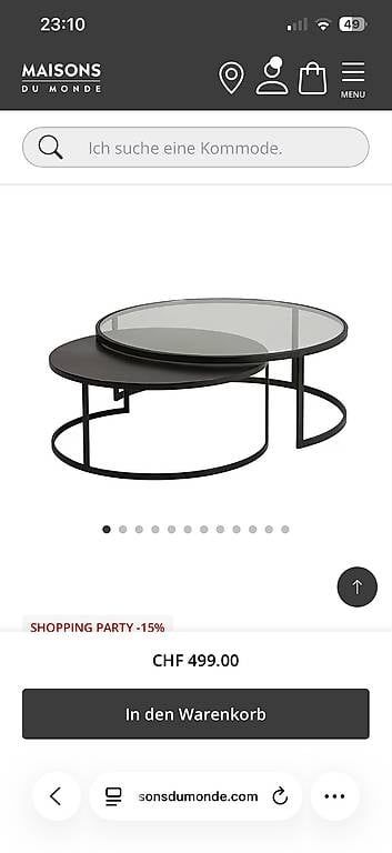Tables: Couchtisch – D'occasion à Biberist par arl_psl5 4