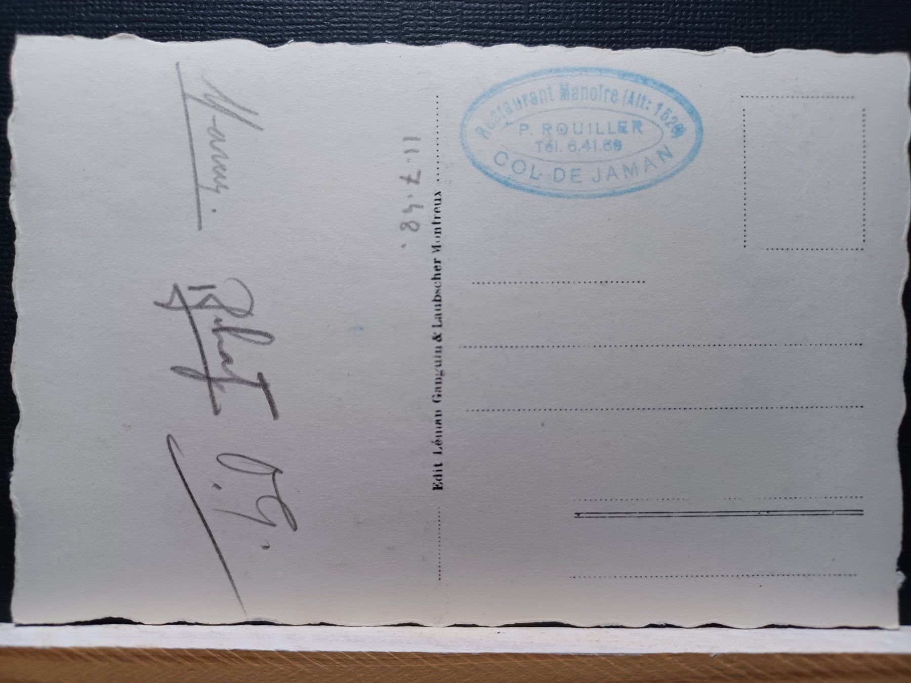Ansichtskarten: No.1166, A Jaman "Les Gais Alpins" – Gebraucht aus Aarau Rohr von mgvw 3