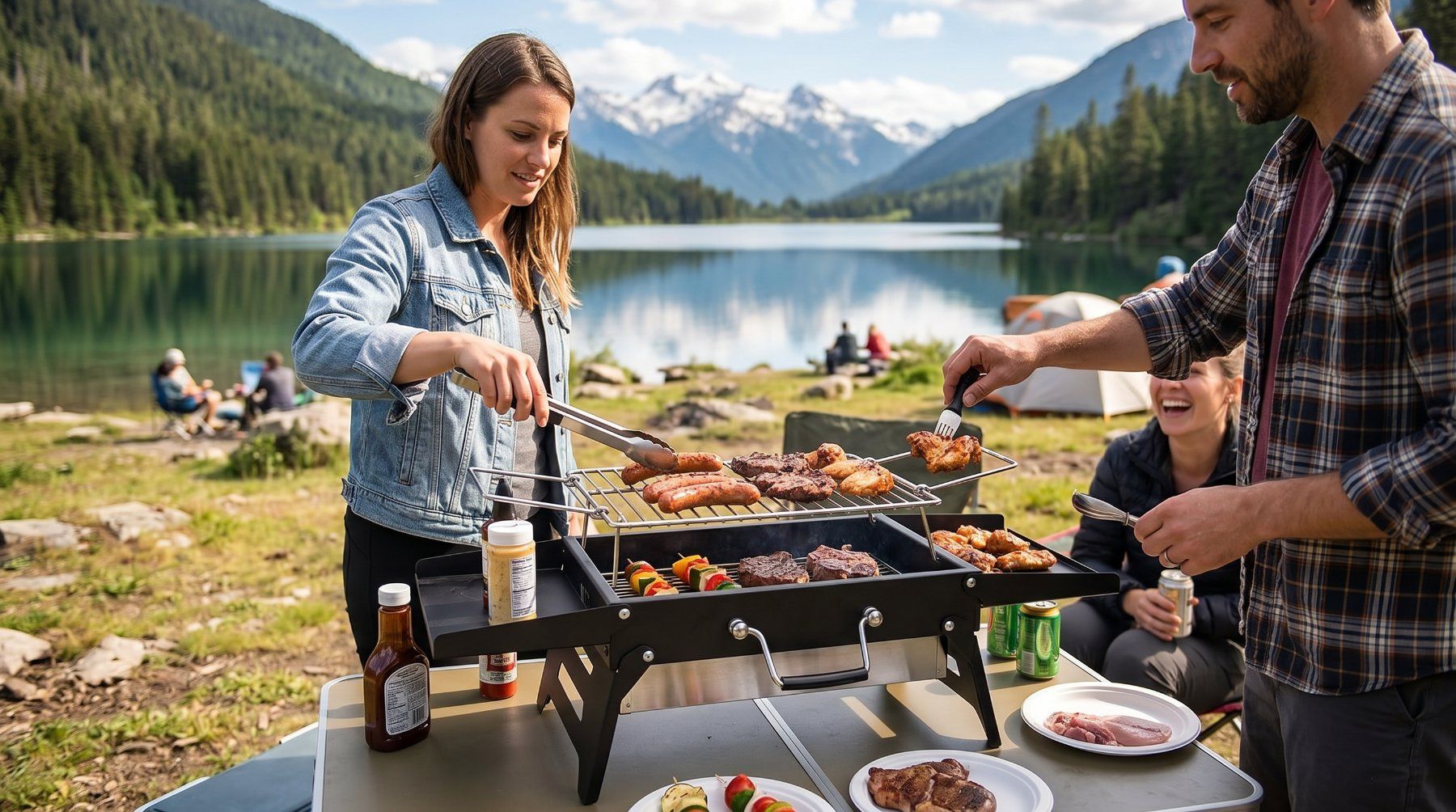 Griglie: Grill für unterwegs – Nuovo e nell'imballaggio originale da Bauma venduto da Moonbrix