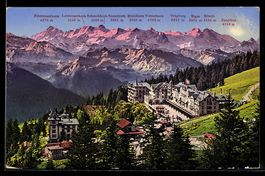Rigi-Kaltbad, Blick gegen die Berner-Hoc