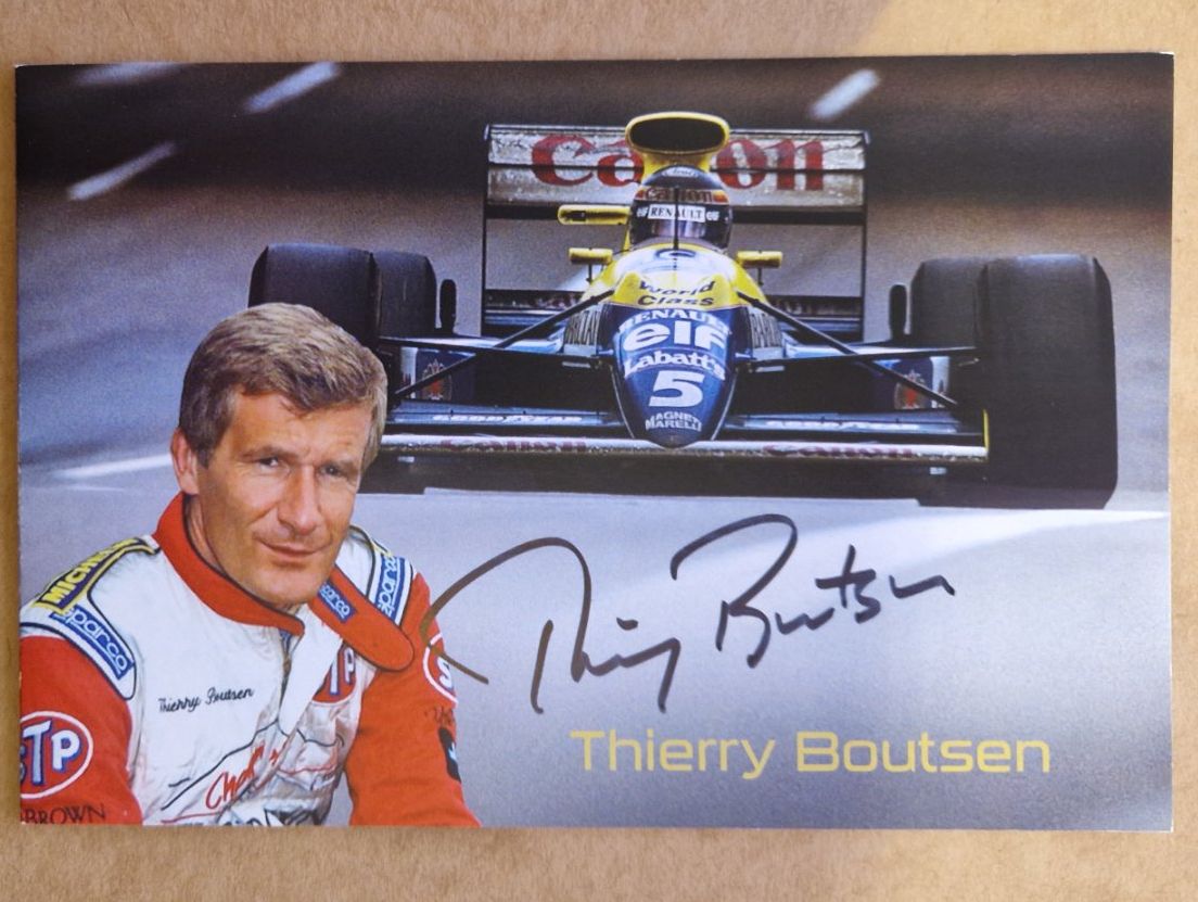 Autografi: Therry Boutsen - handsigniert – Usato da Menziken venduto da Autogramme
