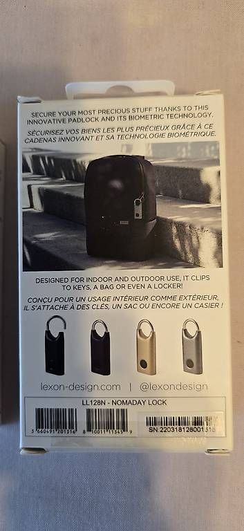 Cadenas: Leon Nomaday Lock / Fingerprint Schloss – Neuf avec emballage d'origine à Dallenwil par 6605 2