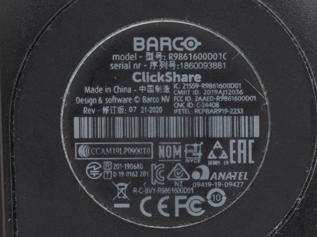 Barco Laufwerke & Adapter: Barco ClickShare Button CX/C-Serie - RIC-CH-ZB60001 – Gebraucht aus Zollikofen von GEWA_Multimedia 2