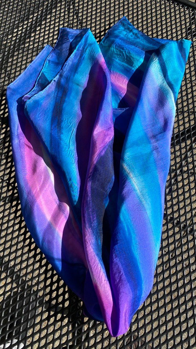 Foulard & Sciarpe: farbenfrohe Seidentücher, handgemacht, neu – Nuovo (secondo la descrizione) da Wettswil venduto da Susannecarla 2