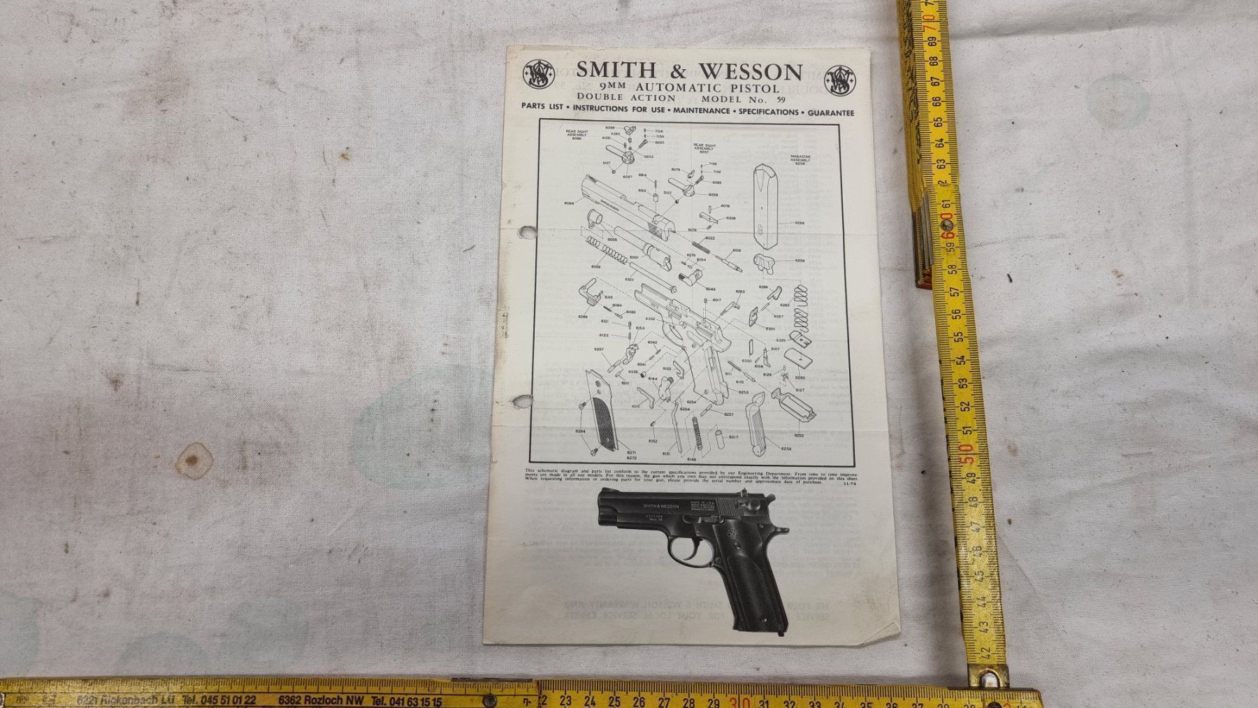 Album: PARTS LIST SMITH & WESSON MOD.59 – Usato da Cama venduto da anto_a
