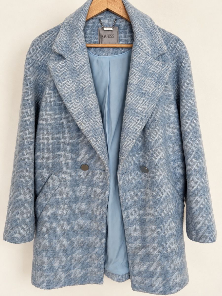 Manteau Guess bleu à chevrons (Neu (gemäss Beschreibung)) in Mur (Vully ...