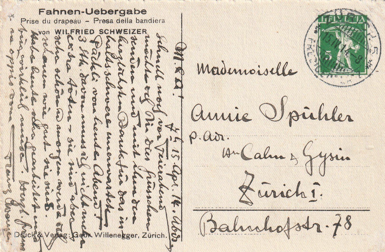 Cartoline postali: Fahnen Übergabe – Usato da Rorschacherberg venduto da fratovi2 1