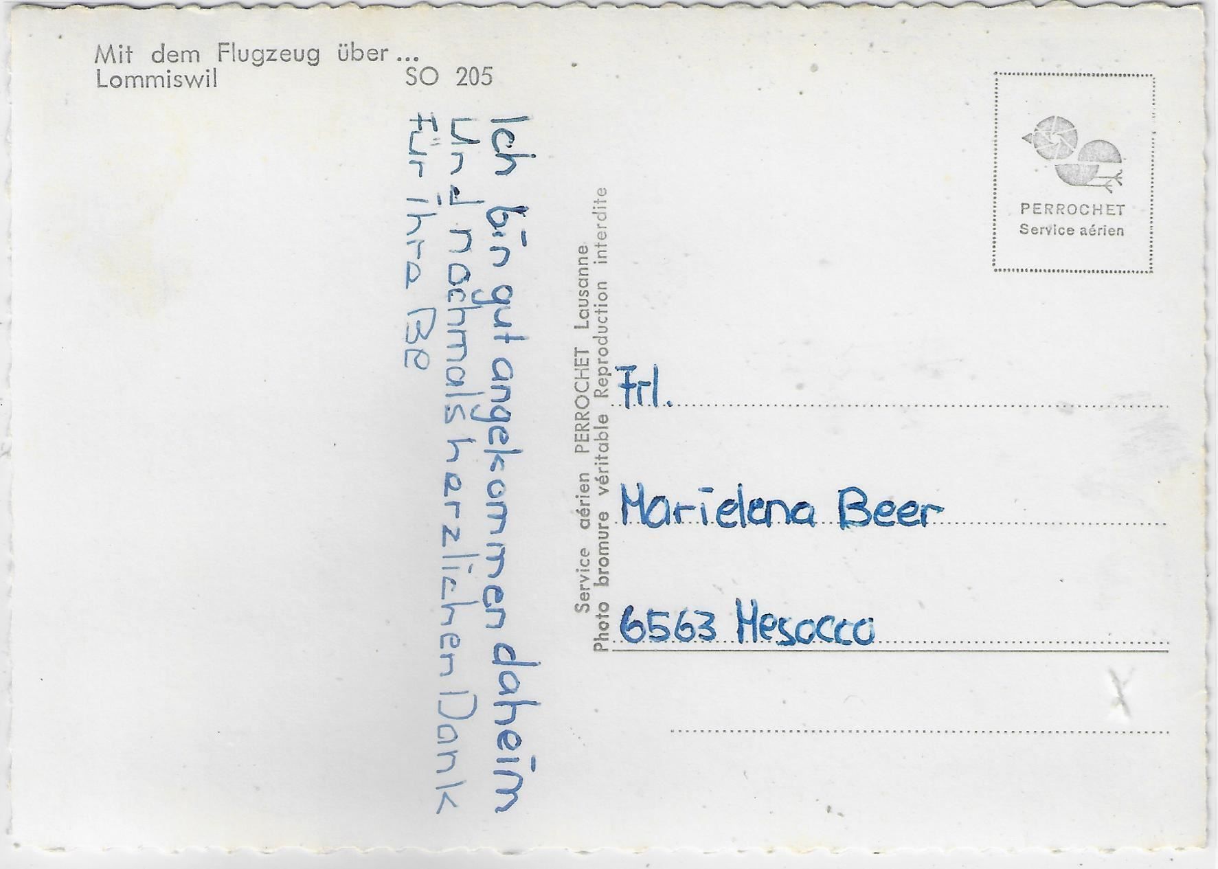 Cartoline postali: Flugaufnahme Lommiswil SO – Usato da Ettingen venduto da Kartenplanet 1