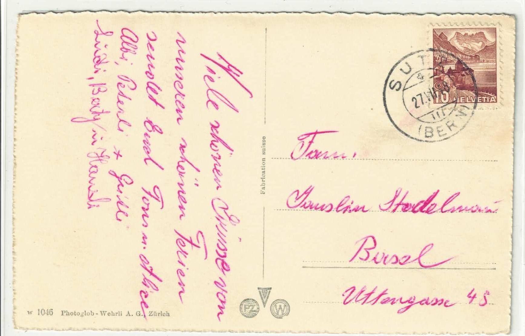 Cartoline postali: Biel-Bienne - General-Guisan-Platz – Usato da Ettingen venduto da Kartenplanet 1