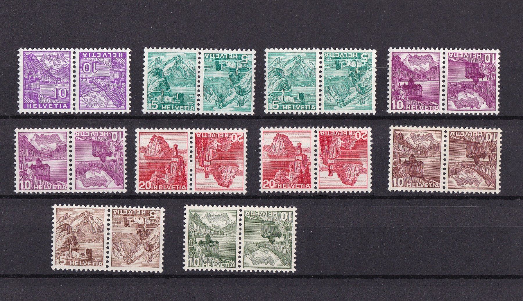 Alle Briefmarken: CH Briefmarken Lot "Kehrdruck, postfrisch" – Gebraucht aus Münchwilen AG von Nesar 1