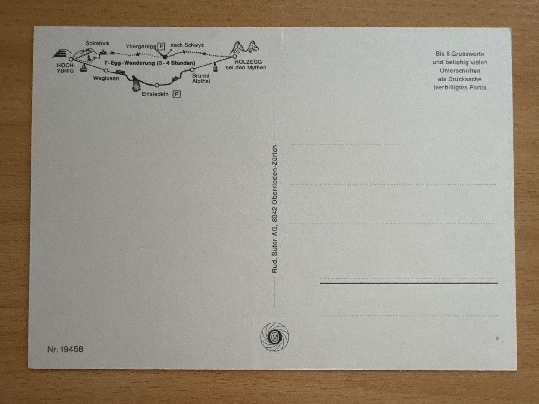 Cartes postales: Ansichtskarte 7-Egg-Wanderung Hoch-Ybrig – D'occasion à Ibach par lisch3 1