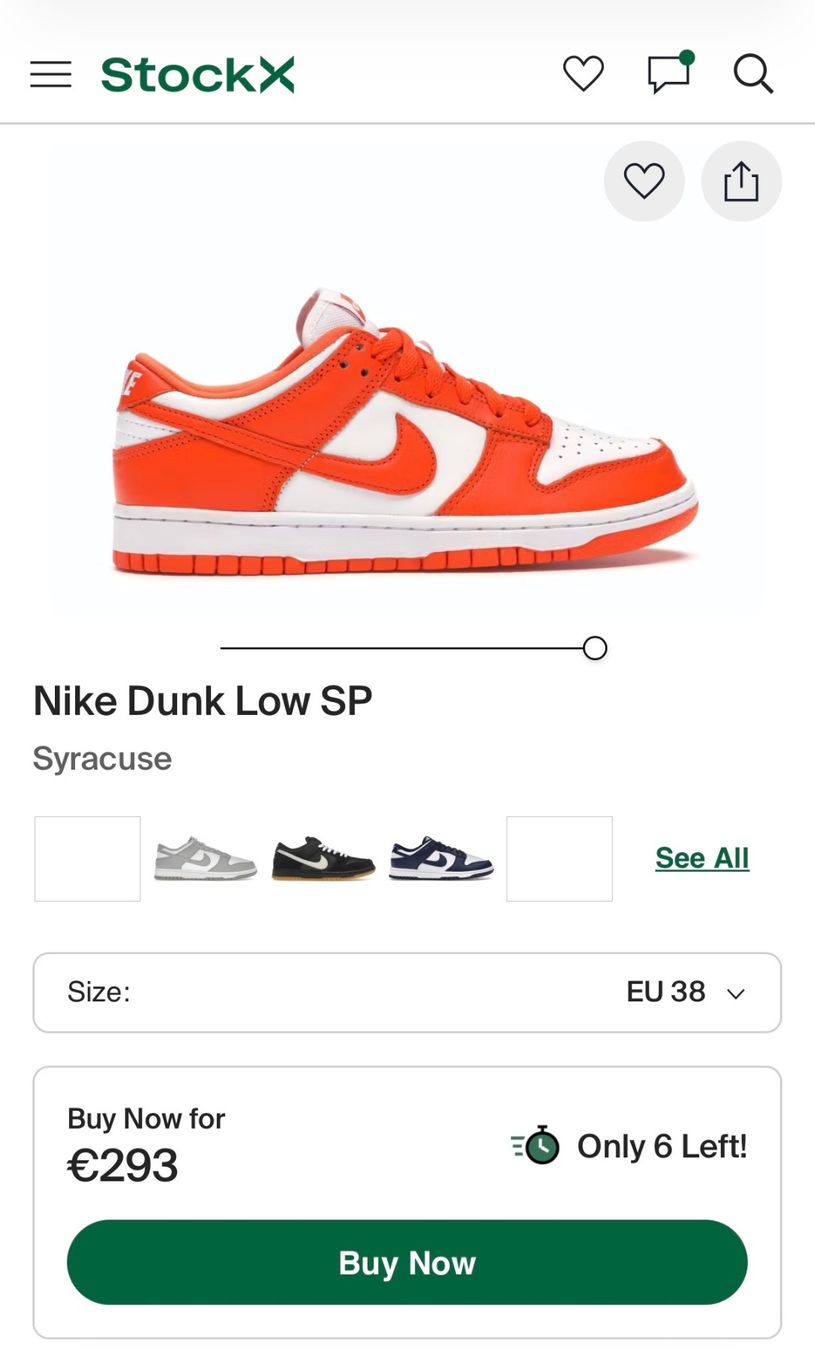 Nike Herrenschuhe: Nike Dunk Low Retro Syracuse' NEU – Neu und originalverpackt aus Goldach von tab_njk8