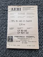 Orig. Anleitung / ET-Liste Mörtl Mähwerk zu Aebi Terratrac