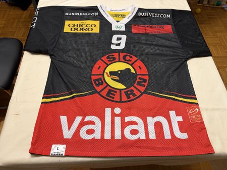 SC Bern Gameworntrikot Junioren Nummer 9 Grösse L