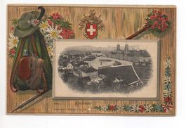 Präge-AK Bergsteiger EINSIEDELN