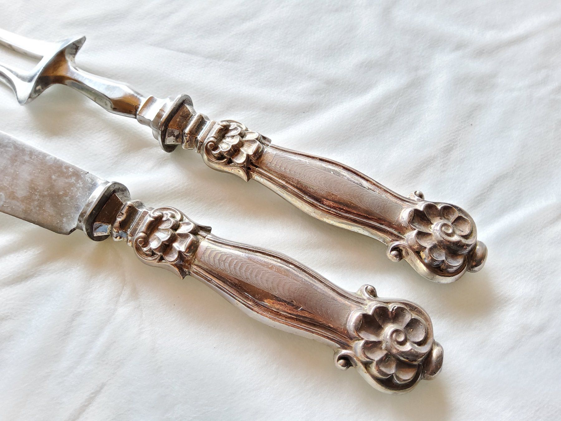 Set di posate: Coffret de deux couverts anciens en argent  – Usato da Malleray venduto da Broc-Mo 3