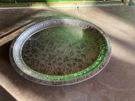 Serviertablett / Blechteller oval
