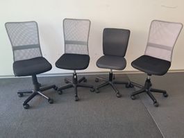 4x Bürostuhl / Drehstuhl auf Rollen, Stuhl Schreibtischstuhl