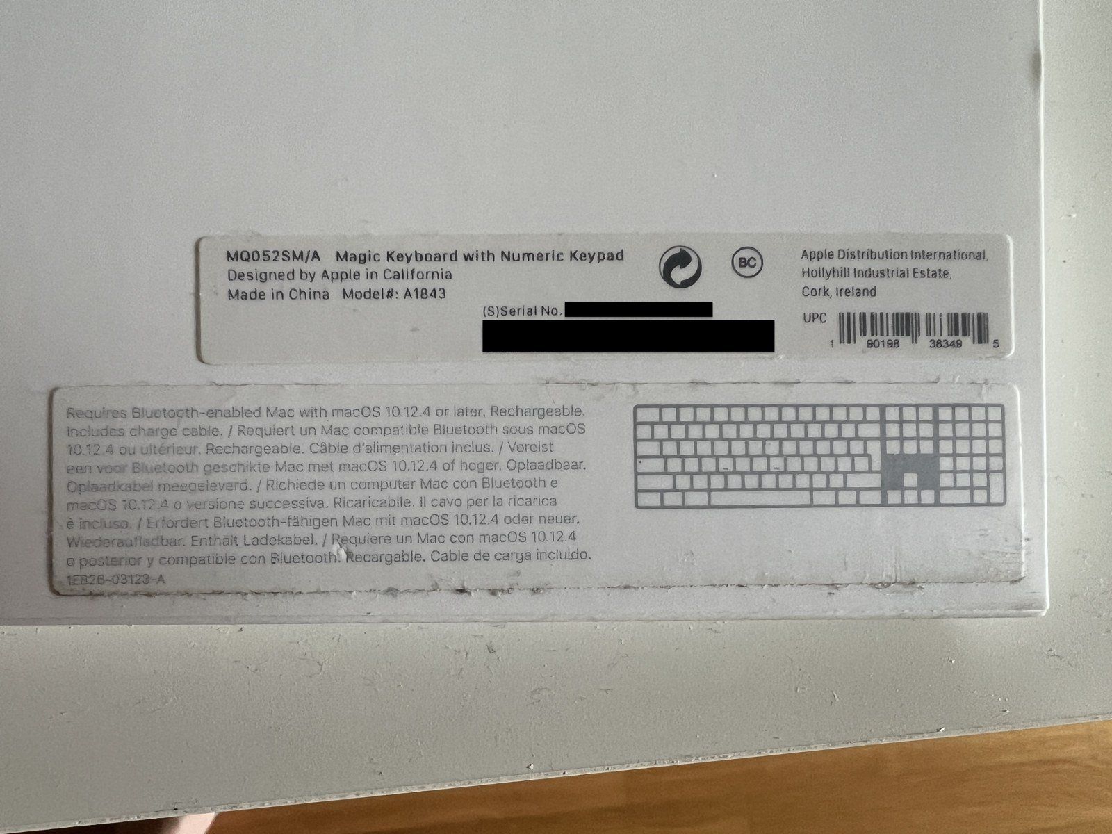 Apple Tastaturen: Apple Magic Keyboard mit Ziffernblock A1843 CH-Layout – Gebraucht aus Zürich von Kollege7 7