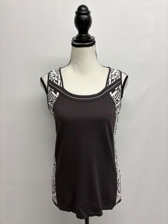 Alba Moda Top grau/weiss 36 Viskose Print