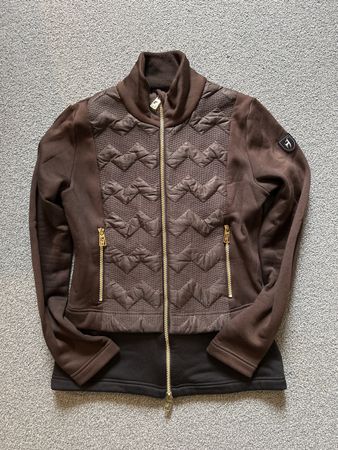 Toni Sailer Powerstretch Jacke, Gr. 38, braun/schwarz