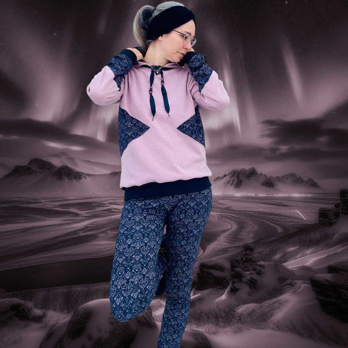 Stoffe: French Terry "Karma" Ornamente Stoff je m – Neu und originalverpackt aus Wiesenberg von mountain-merch 4