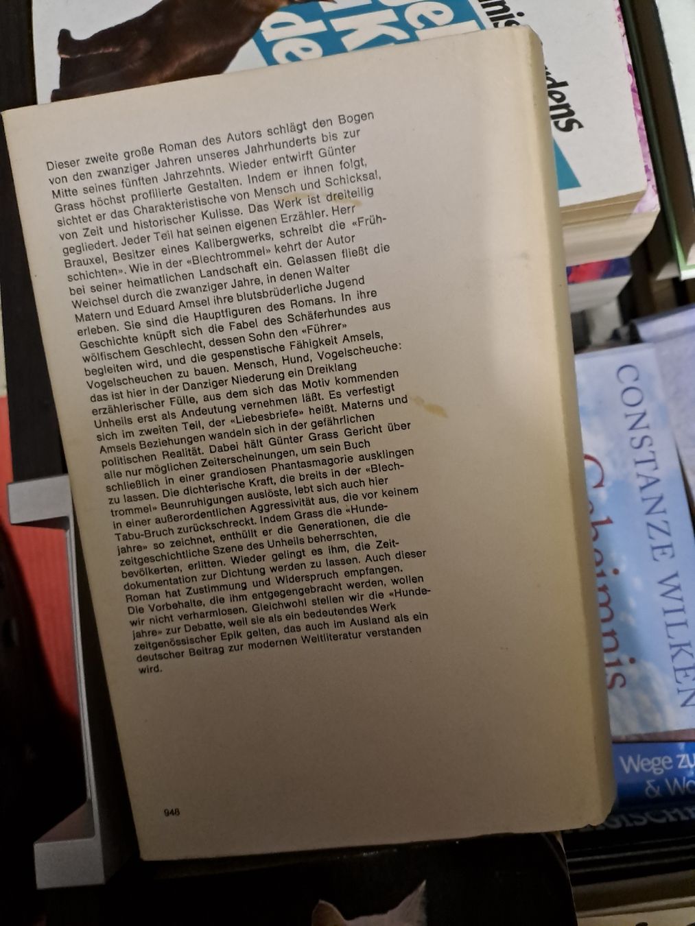 Libri: Grass Hundejahre Kultbuch 70er – Usato da Zürich venduto da Schoebi19 2