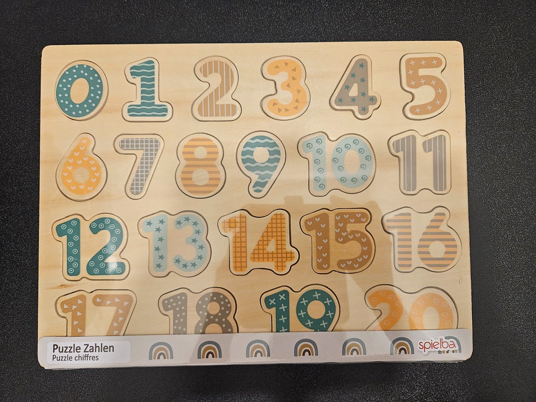 Puzzles: Neu - Spielba - Holzpuzzle Zahlen – Neu und originalverpackt aus Dagmersellen von Jarsetz_Restposten