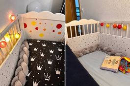 Kinderbett/Babybett weiss, inkl. Matratze  Fr. 23