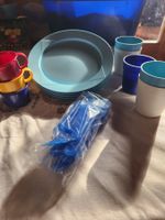 Tupperware Picknick Top Set für 5 Pers Teller Becher Besteck