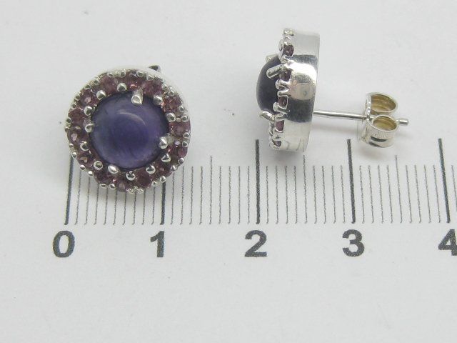 Orecchini pendenti & Orecchini a lobo: Vintage Ohrringe Ohrstecker Silber 925 Design MDI Amethyst – Usato da Ermatingen venduto da Decovin 6