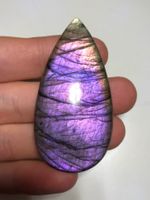 top Labradorit Cabochon violett/orange 18.6g