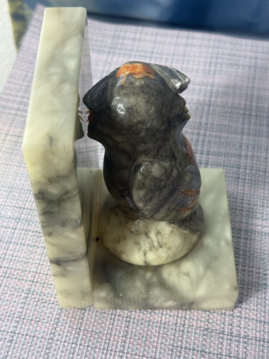 Altro in Decorazioni & Accessori: Paar Alabaster Buchstützen Eulen Vintage – Usato da Grenchen venduto da swiss.antiques 7