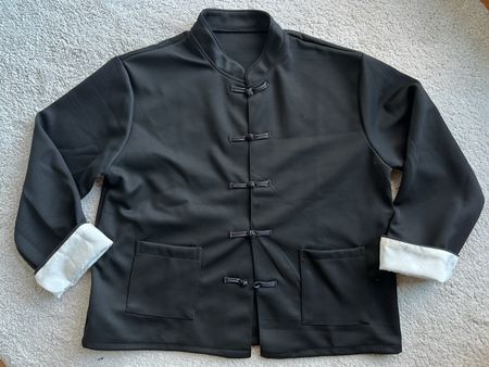 Veste chinoise noire unisexe taille L neuve
